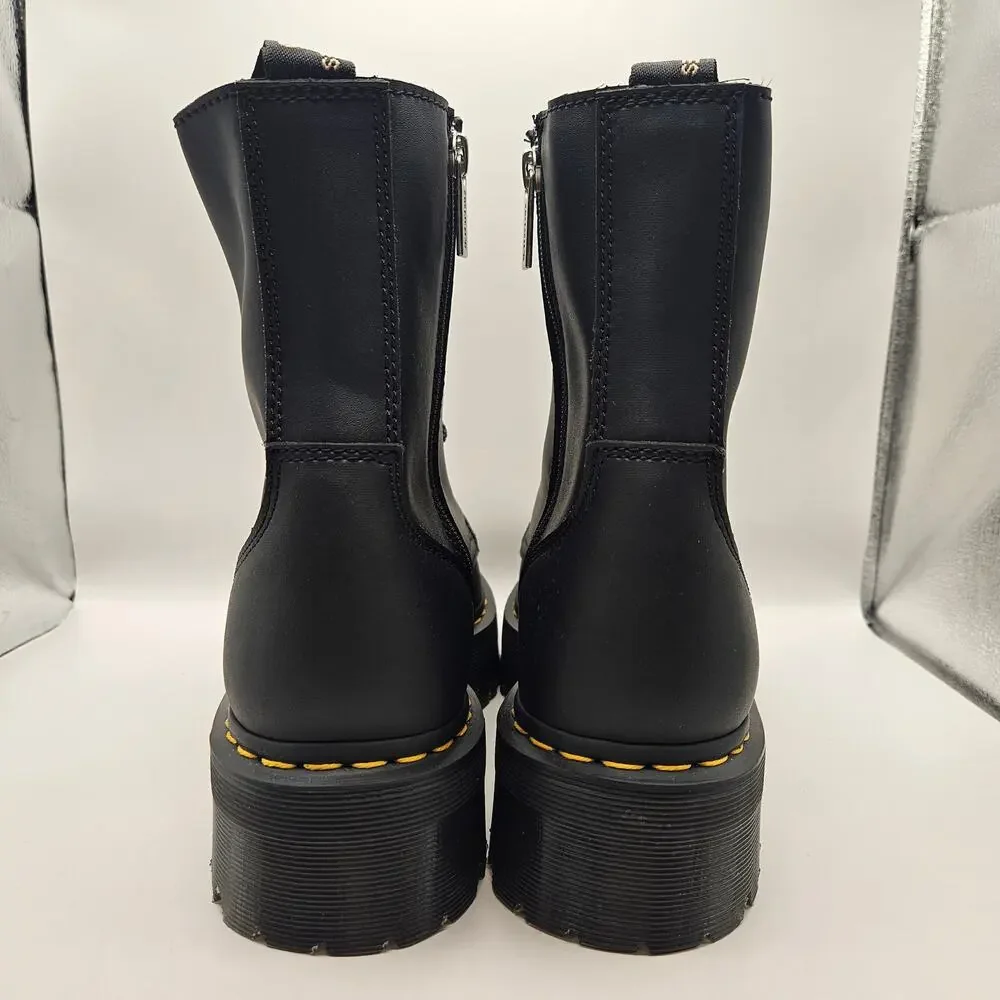 DR MARTENS MEN'S 11 JADON BLACK NAPPA LEATHER PLATFORM BOOTS NWOB